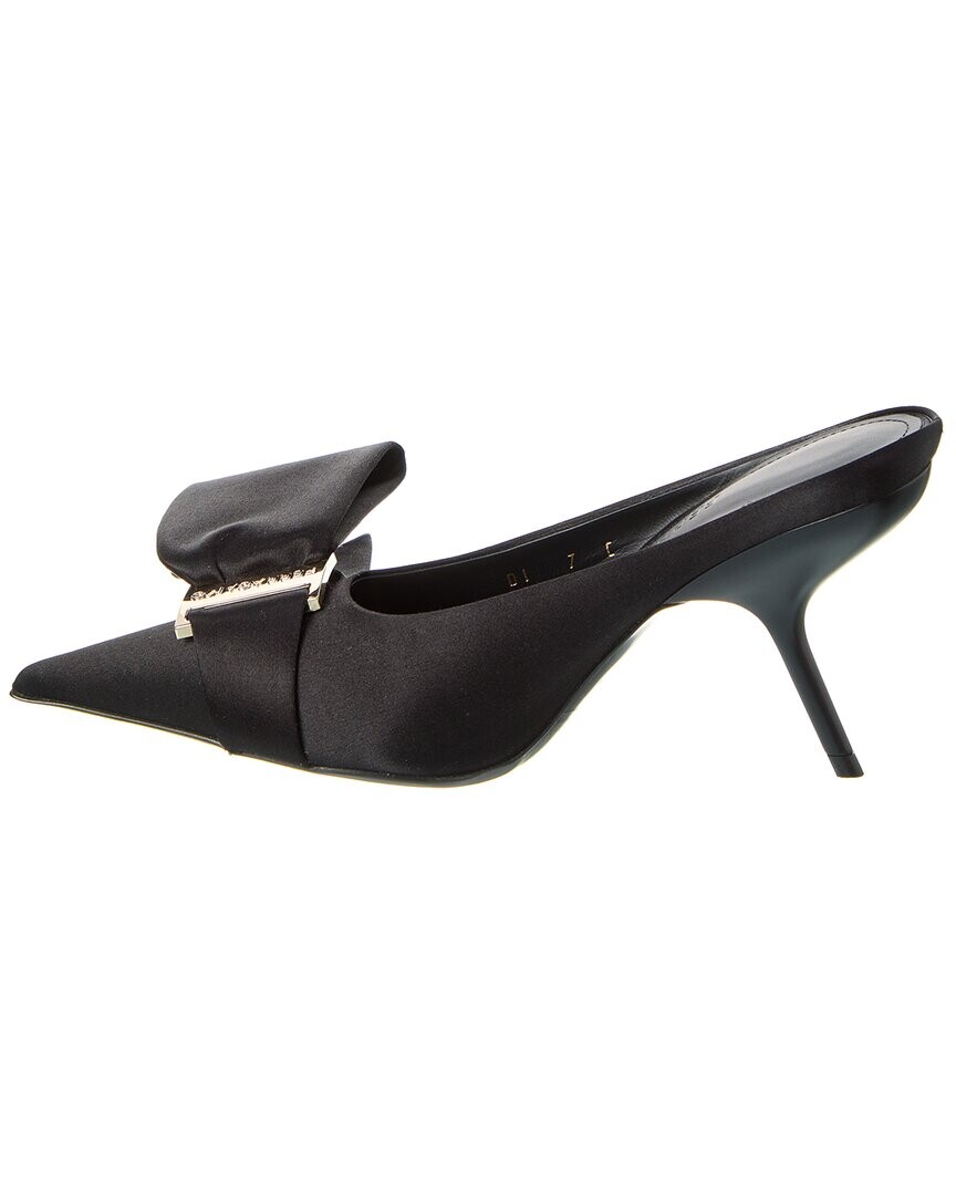 Атласные туфли Ferragamo с асимметричным бантом Salvatore Ferragamo, черный — фото 3