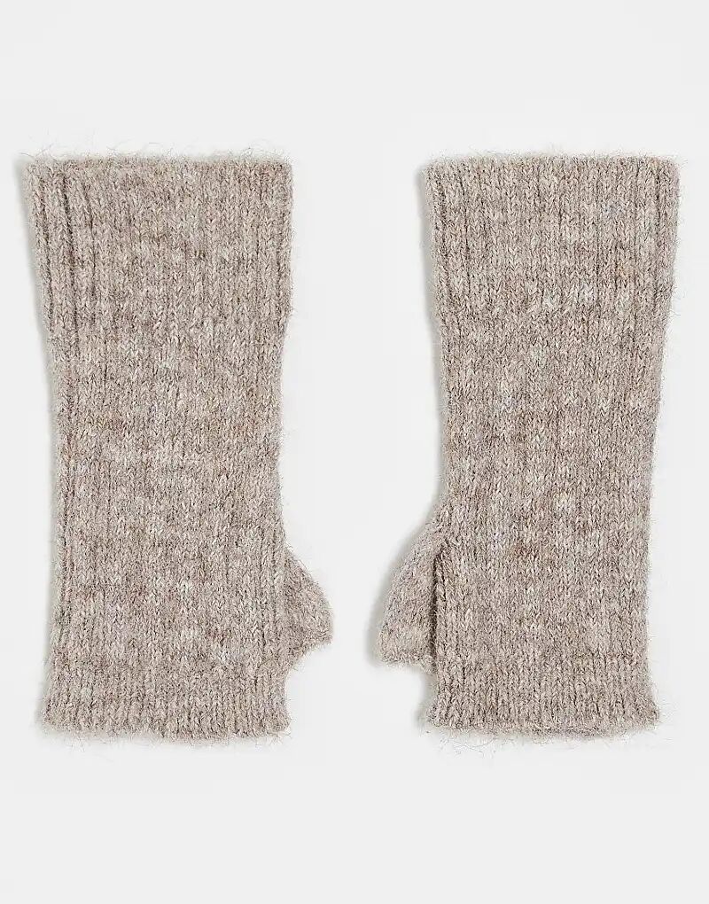 

Вязаная грелка в рубчик ASOS DESIGN цвета овсянки