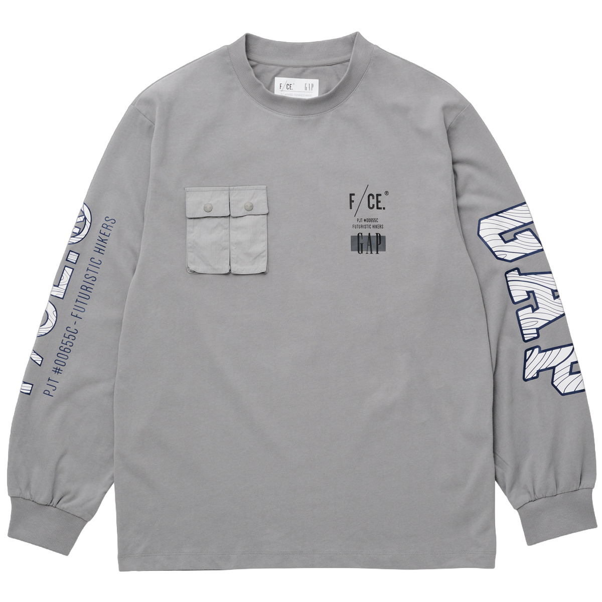 

Футболка на осень и зиму унисекс GAP, серый