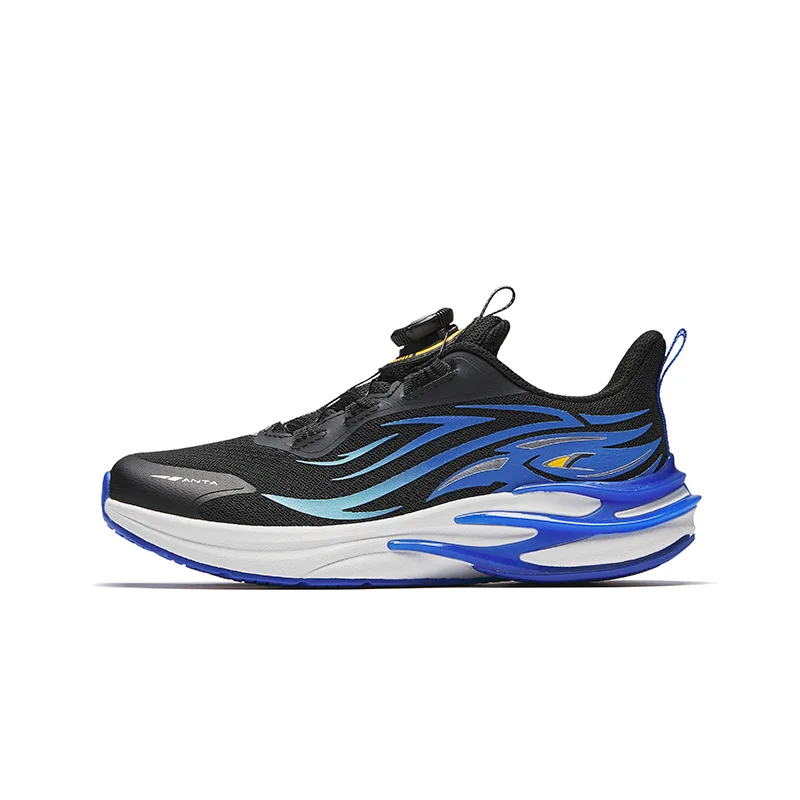 Детские кроссовки Chiyan Rebound дышащие легкие амортизирующие низкие Antakids, Black/Sea Quiet Blue-5