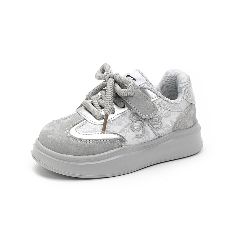 

Детские повседневные нескользящие износостойкие дышащие ботинки Kids' Neon, серебро