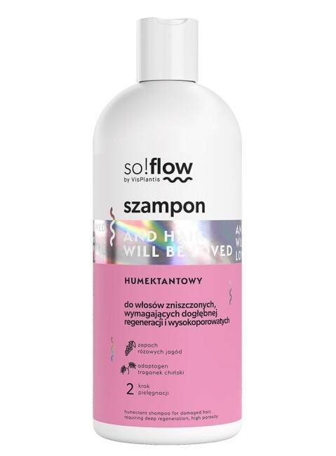 

SO!FLOW, Увлажняющий шампунь для поврежденных волос, требующих восстановления, 300 мл