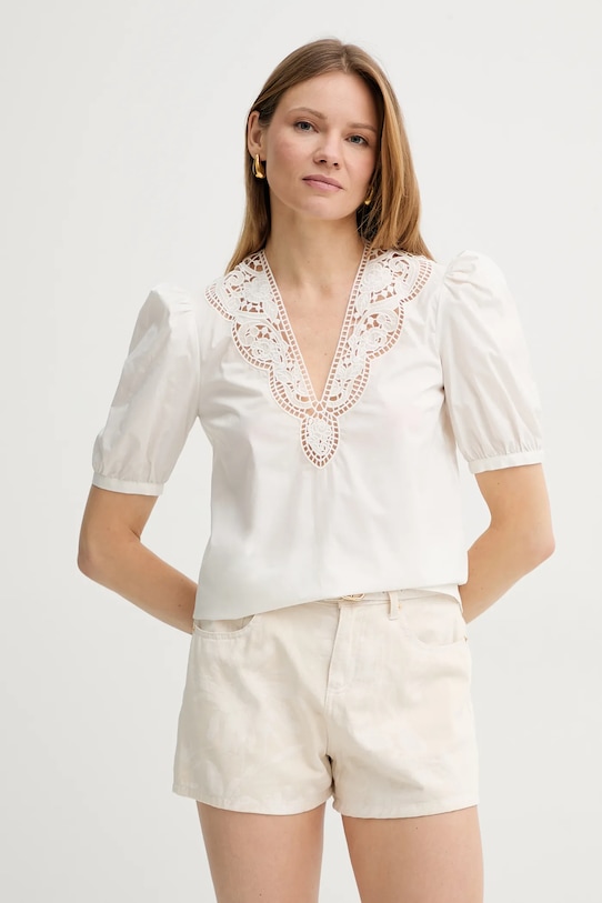 

Хлопковая блузка Twinset, белый