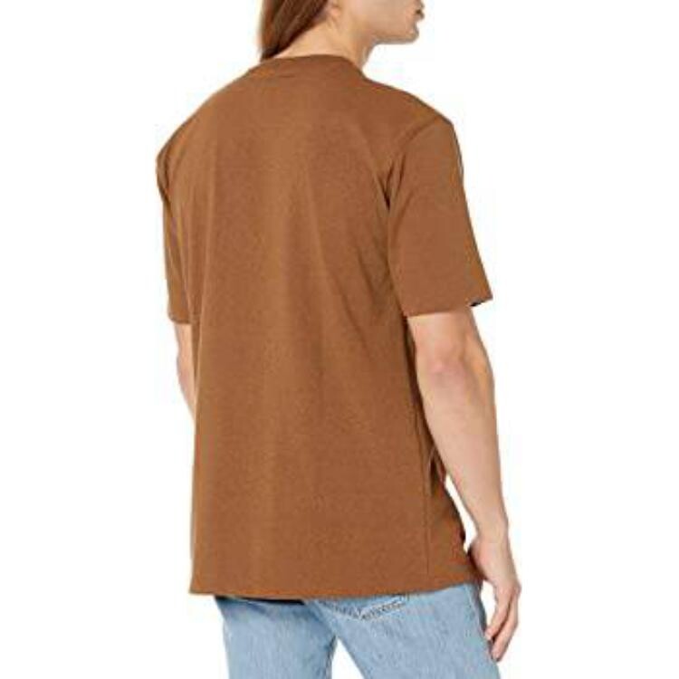 Футболка мужская орехово-коричневая Carhartt, коричневый — фото 3