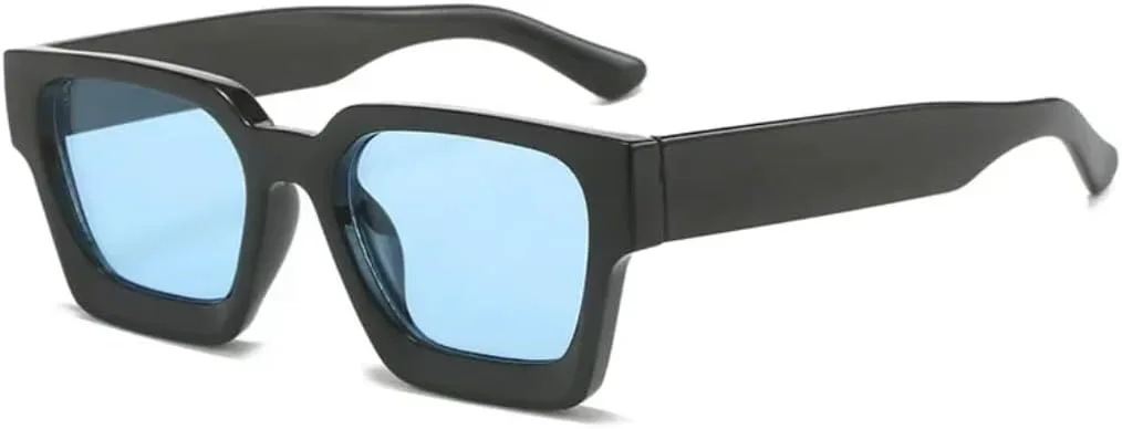 

Модные женские солнцезащитные очки класса люкс в стиле ретро с градиентом синего цвета, мужские солнцезащитные очки с защитой от УФ-излучения UV400 VFDHN, Black Blue