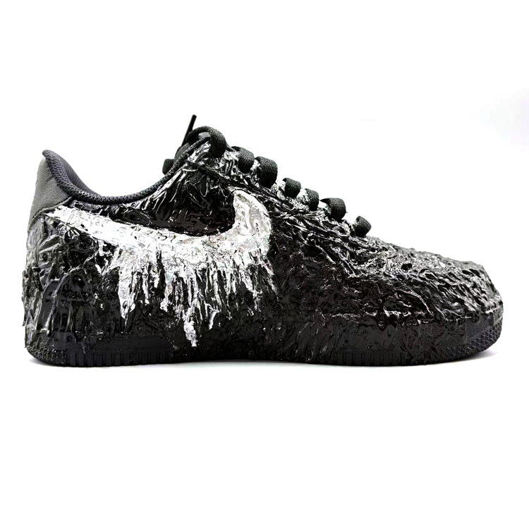 Кроссовки для скейтбординга Air Force 1 Abrasion Resistant низкие унисекс Nike, черный — фото 3