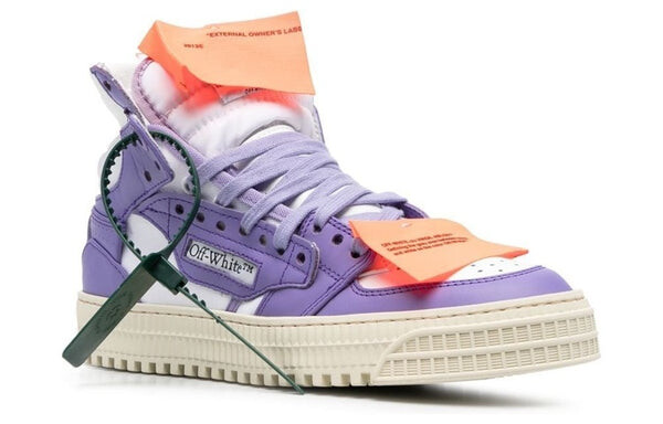 Кроссовки off-court 3.0 leather high-top 'purple white' Off-White, фиолетовый — фото 2