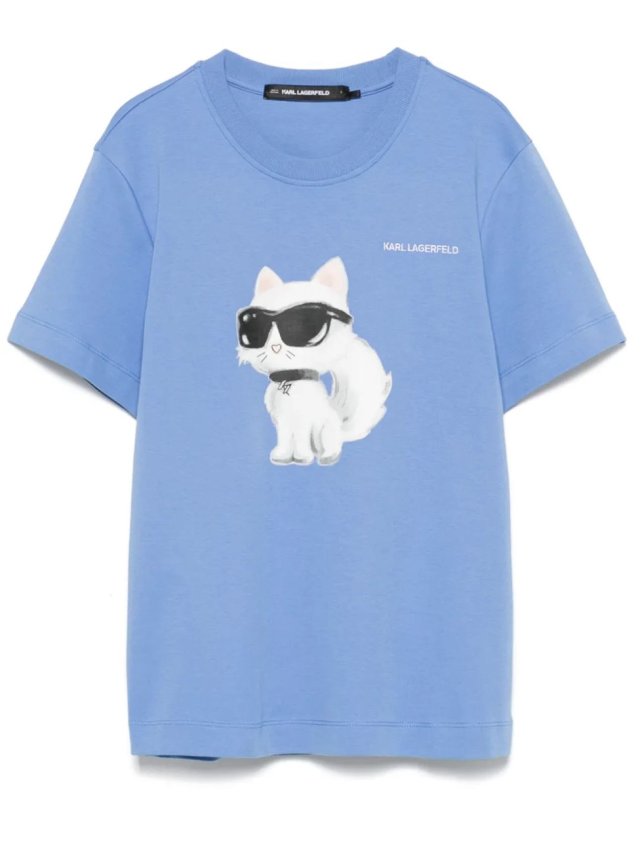 

Karl Lagerfeld футболка с принтом Choupette, синий