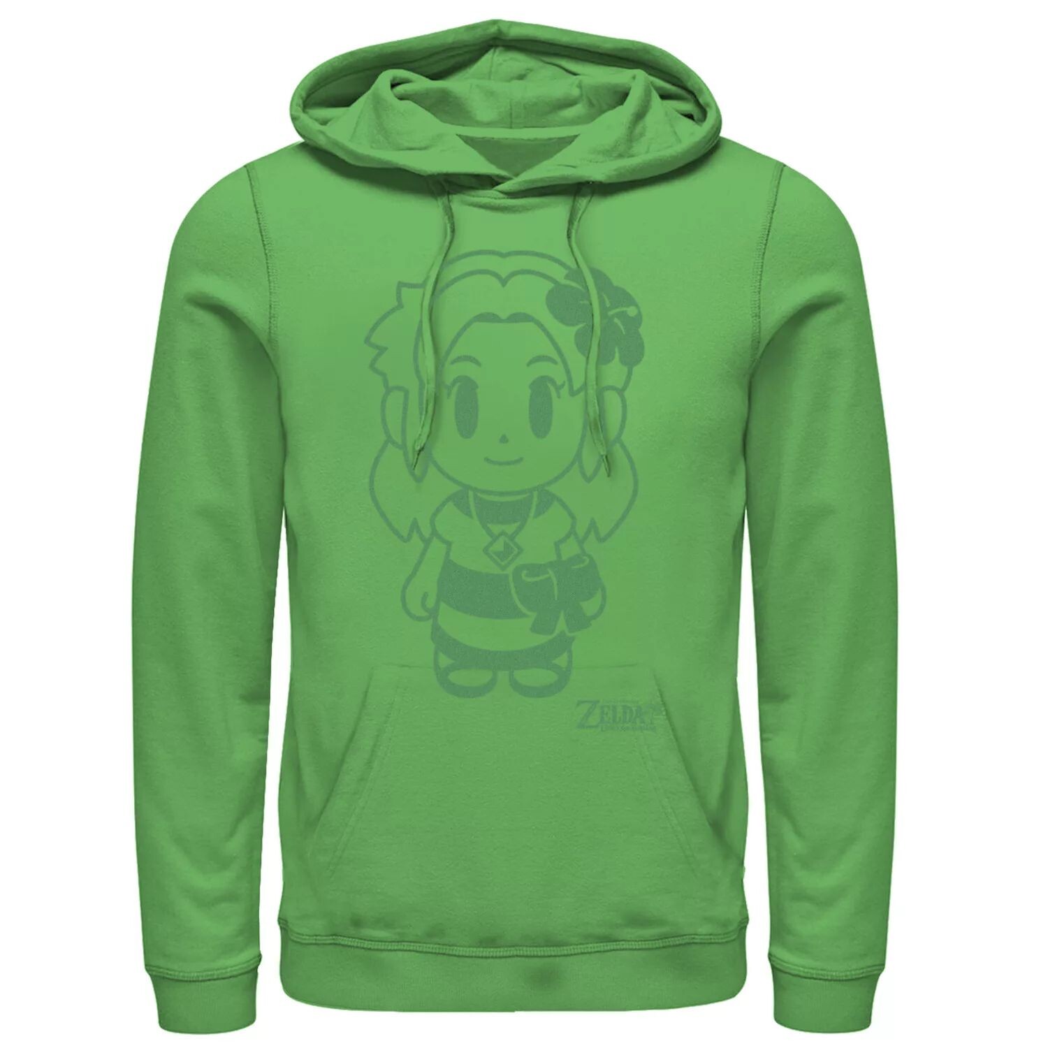 

Мужская толстовка с портретом Nintendo Legend Of Zelda Links Awakening Marin Outline Licensed Character