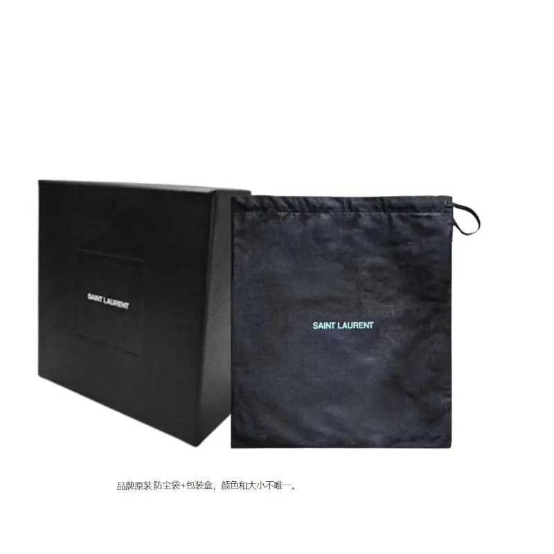 Saint Laurent Ремень из латуни и кожи, унисекс, коричневый, ширина 2 см — фото 4