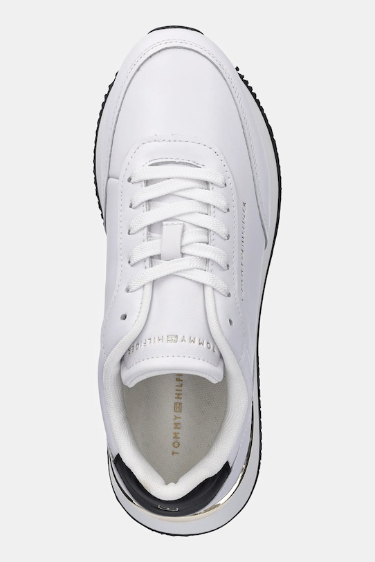 Кожаные кроссовки Chic Fashion Runner Tommy Hilfiger, белый — фото 4