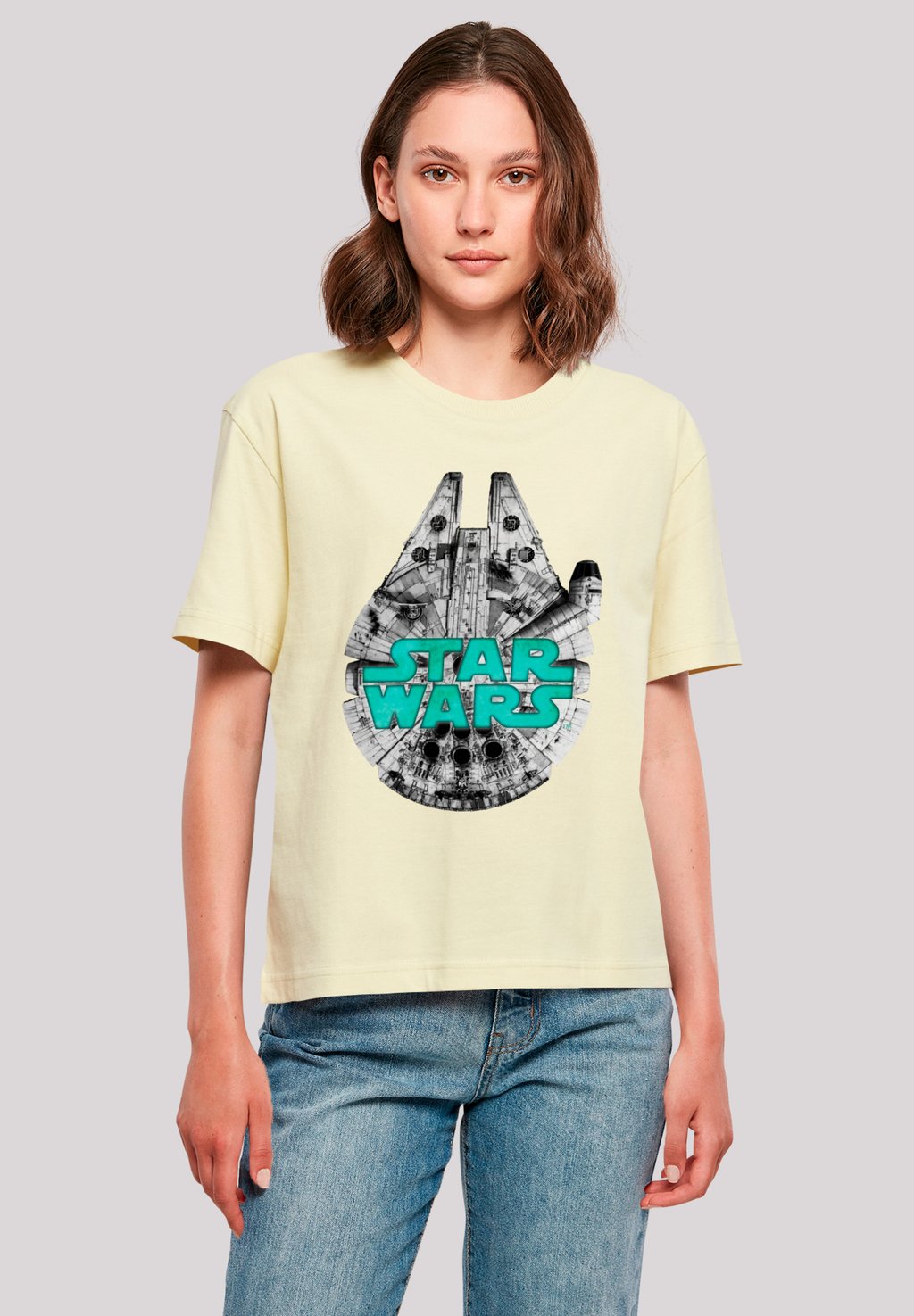 

Футболка с принтом STAR WARS MILLENNIUM FALKE F4NT4STIC, желтый