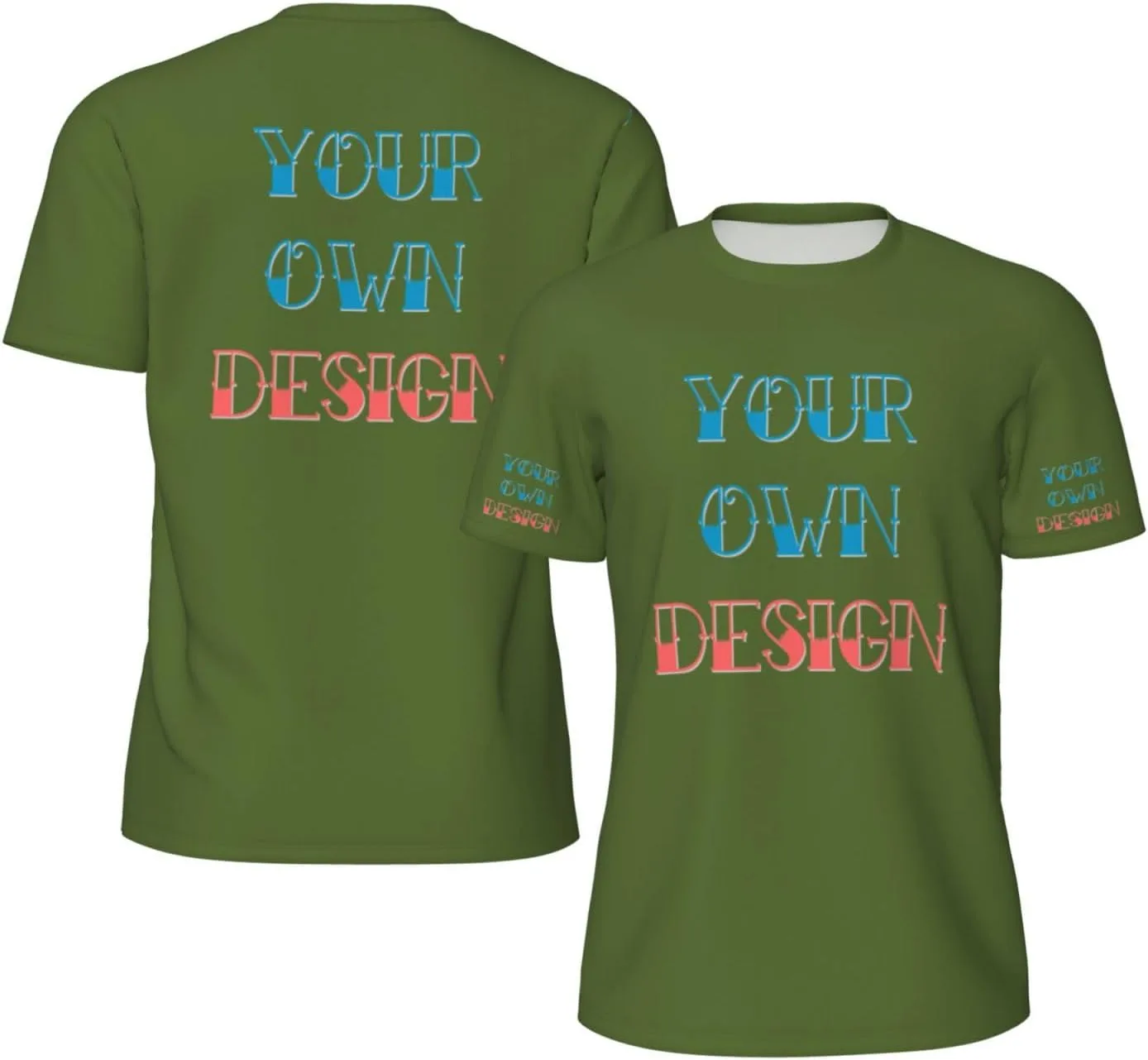 

Футболка Custom с принтом на 4 сторонах