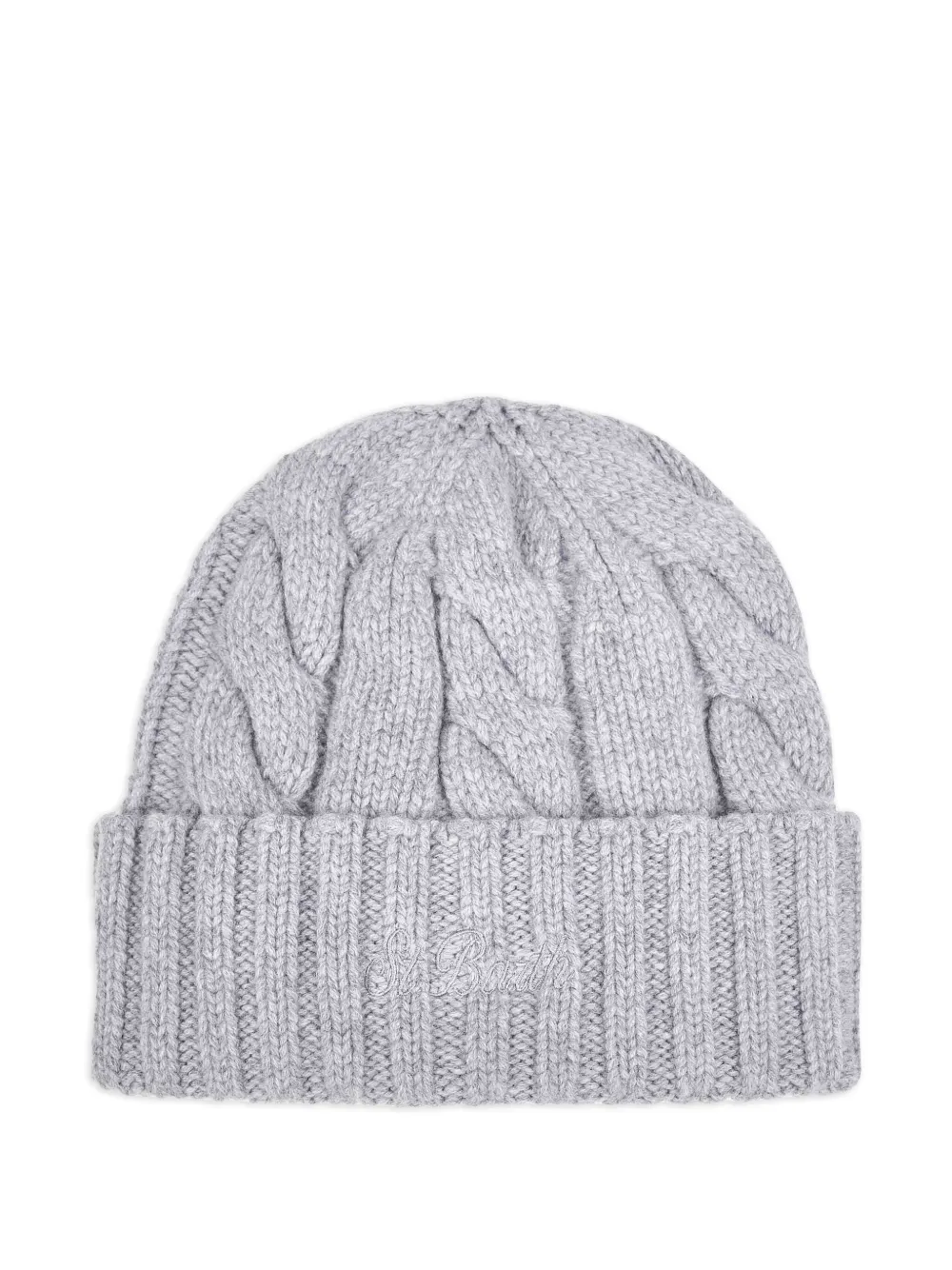 

Шапка бини фактурной вязки Mc2 Saint Barth, серый