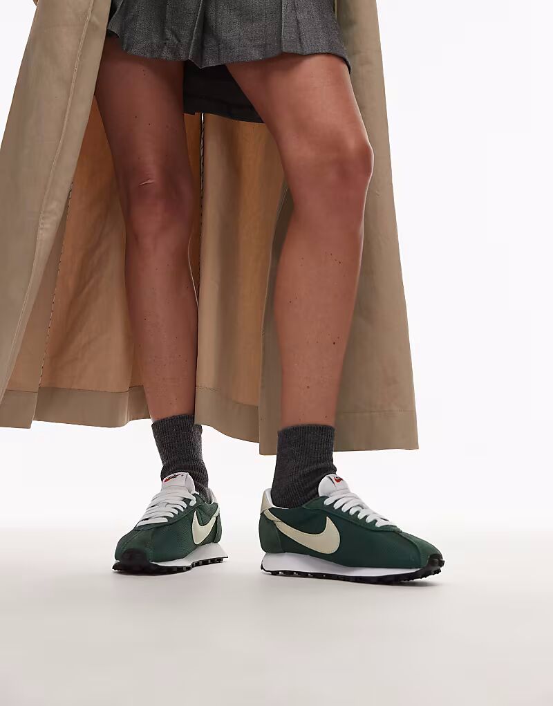 Кроссовки Nike LD-1000 зеленого и кремового цветов — фото 4