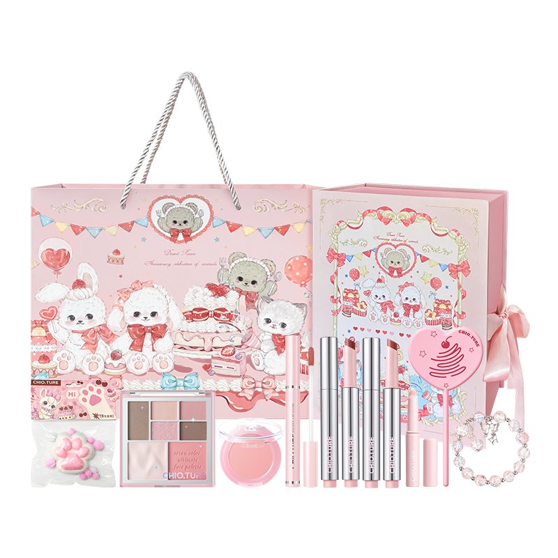 

Палитра для макияжа Sweet Dream Toys House легко растушевывается натуральный глянцевый блеск для губ прозрачное тональное средство зеркальное покрытие CHIOTURE