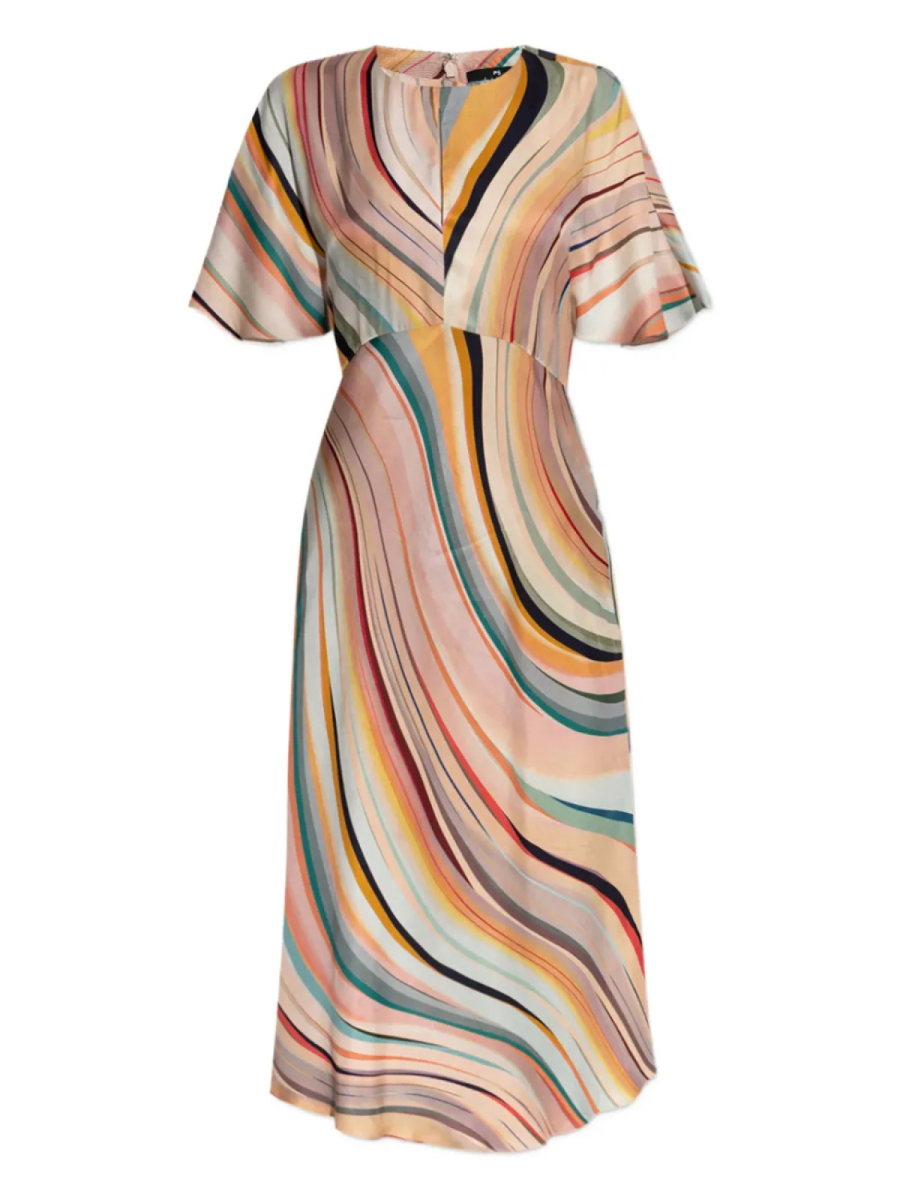 

PS Paul Smith платье Swirl с рукавами колокол, розовый