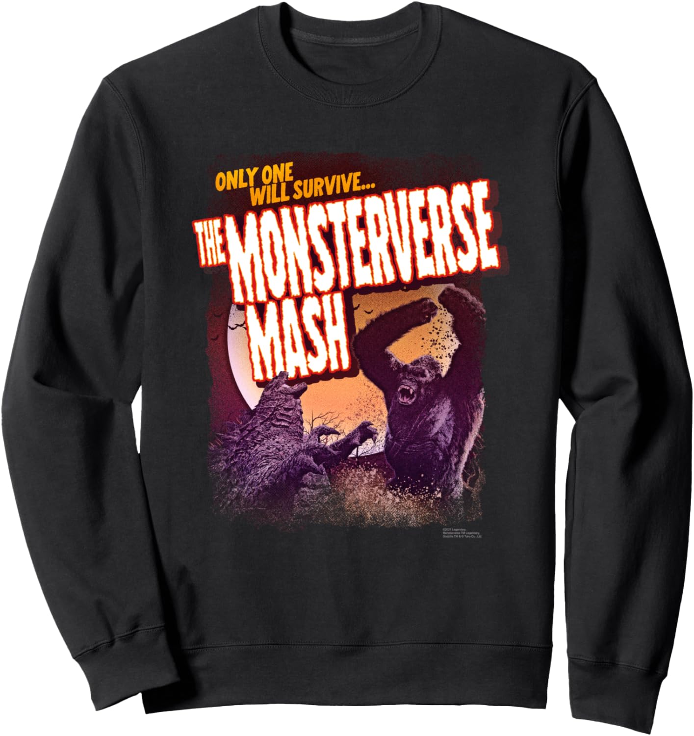 

Толстовка с надписью Годзилла против Конга: Вселенная монстров Godzilla Vs. Kong, черный