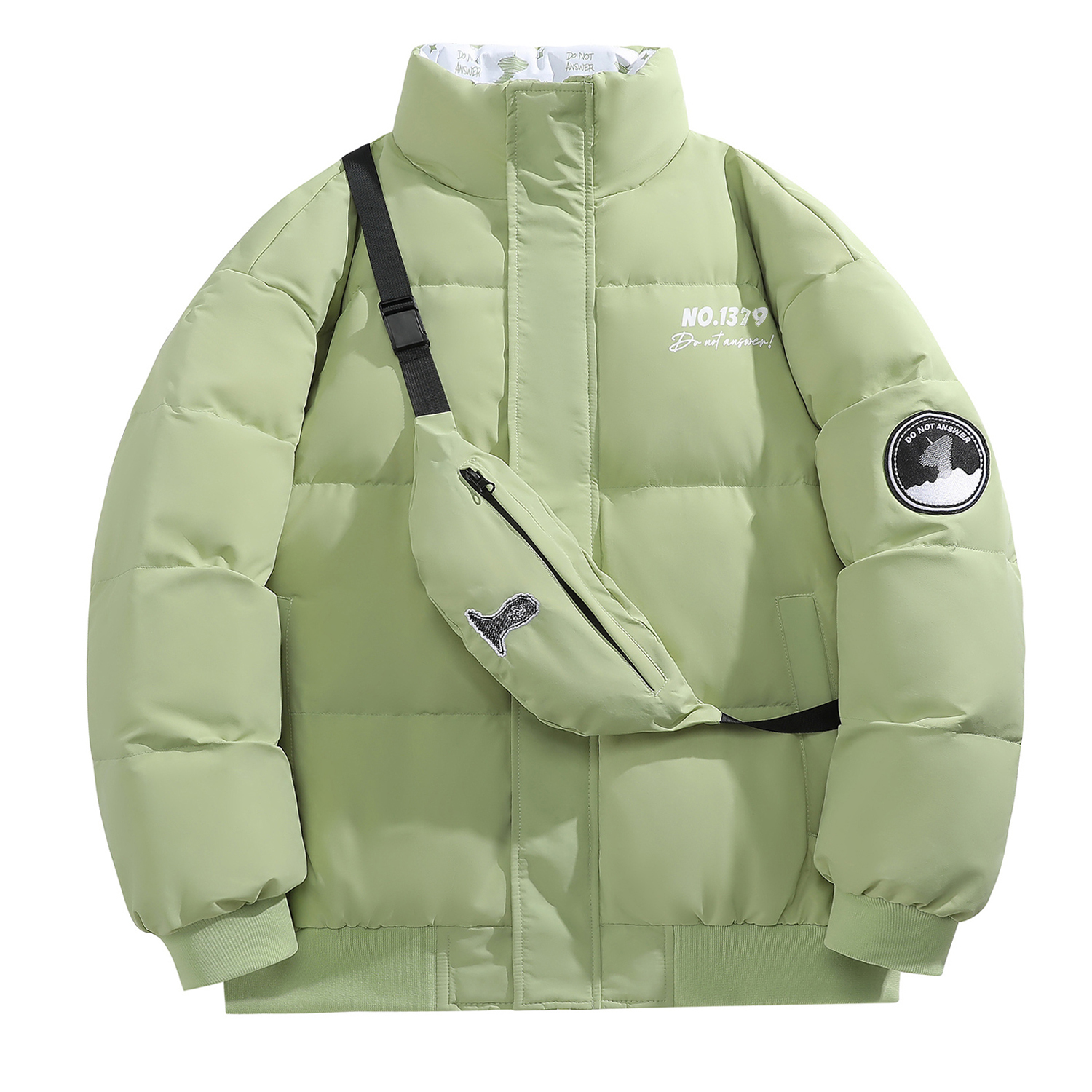 

THREE-BODY Унисекс пуховик, Pea Green