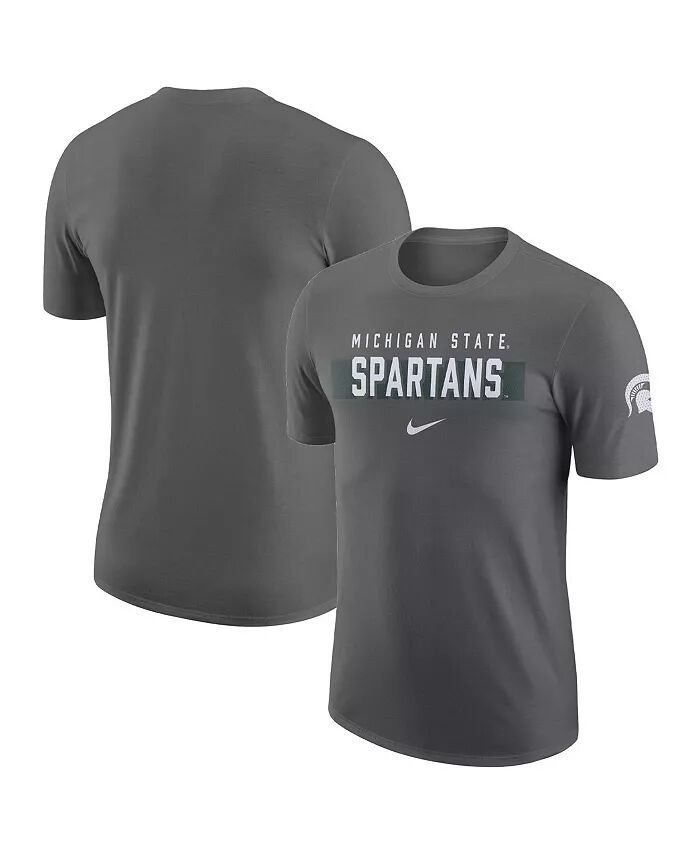 

Мужская серая футболка Michigan State Spartans Campus Gametime Nike
