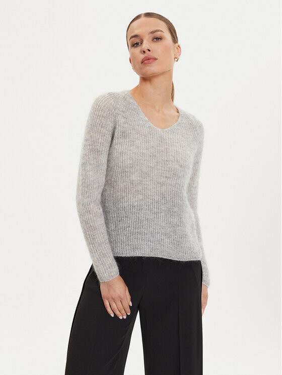 

Пуловер свободного кроя Max Mara Leisure, серый