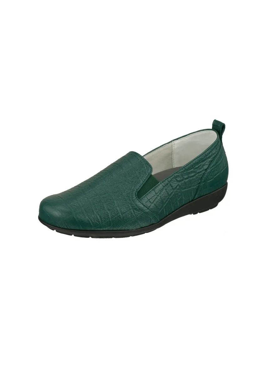 Натуральные тапочки для ног "Clea" из мягкой оленьей кожи Natural Feet, зеленый