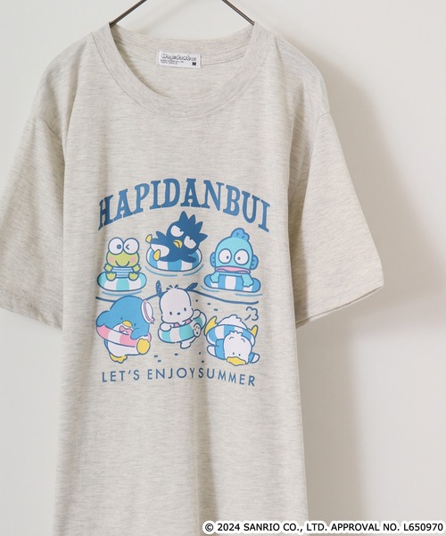 

Футболка с коротким рукавом, принт персонажи Sanrio, цвет слоновая кость