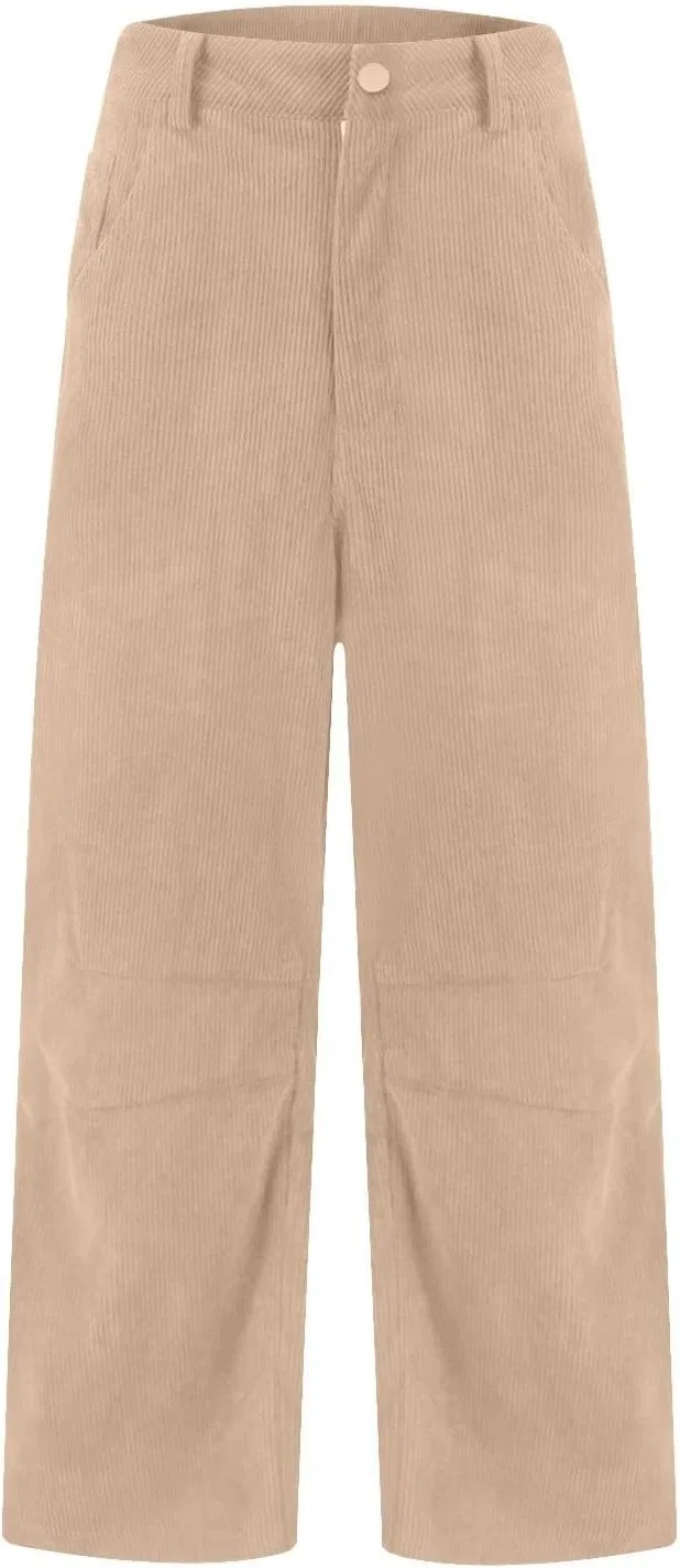 Джинсы свободные Corduroy Pants, Beige — фото 3