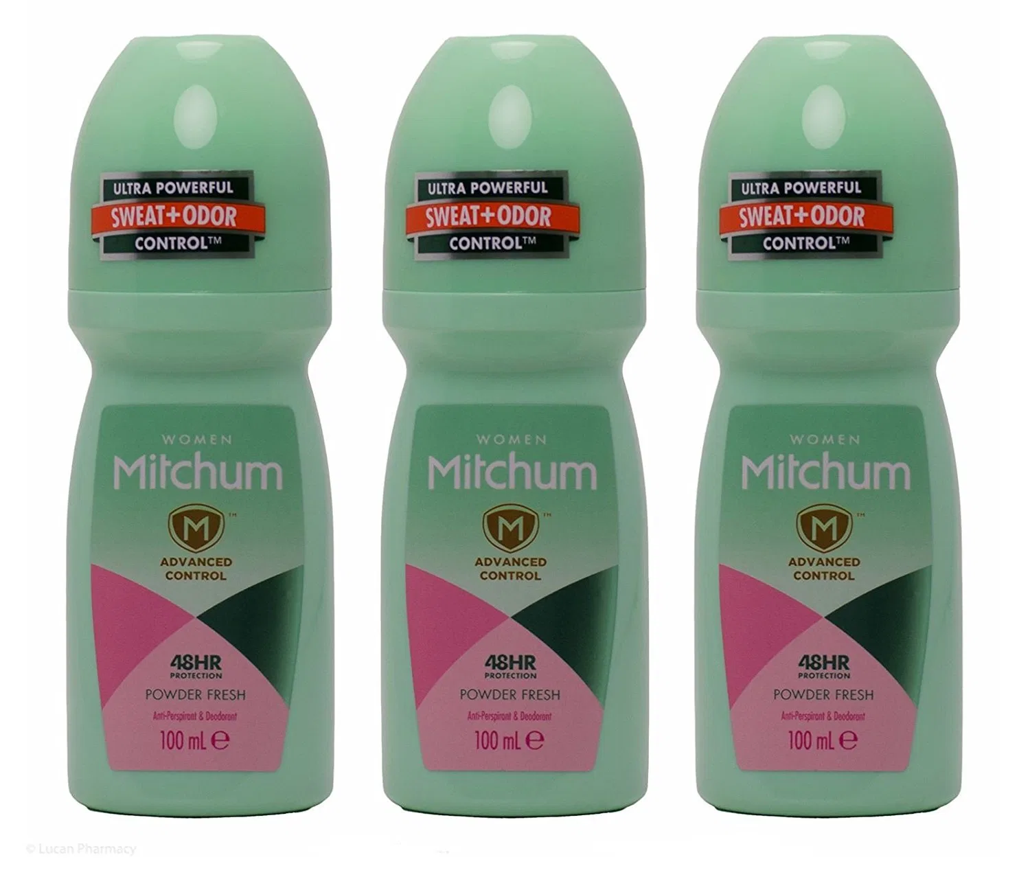 Женский дезодорант-антиперспирант-ролик «Advanced Powder Fresh» 3 x 100 мл от Mitchum Mitchum