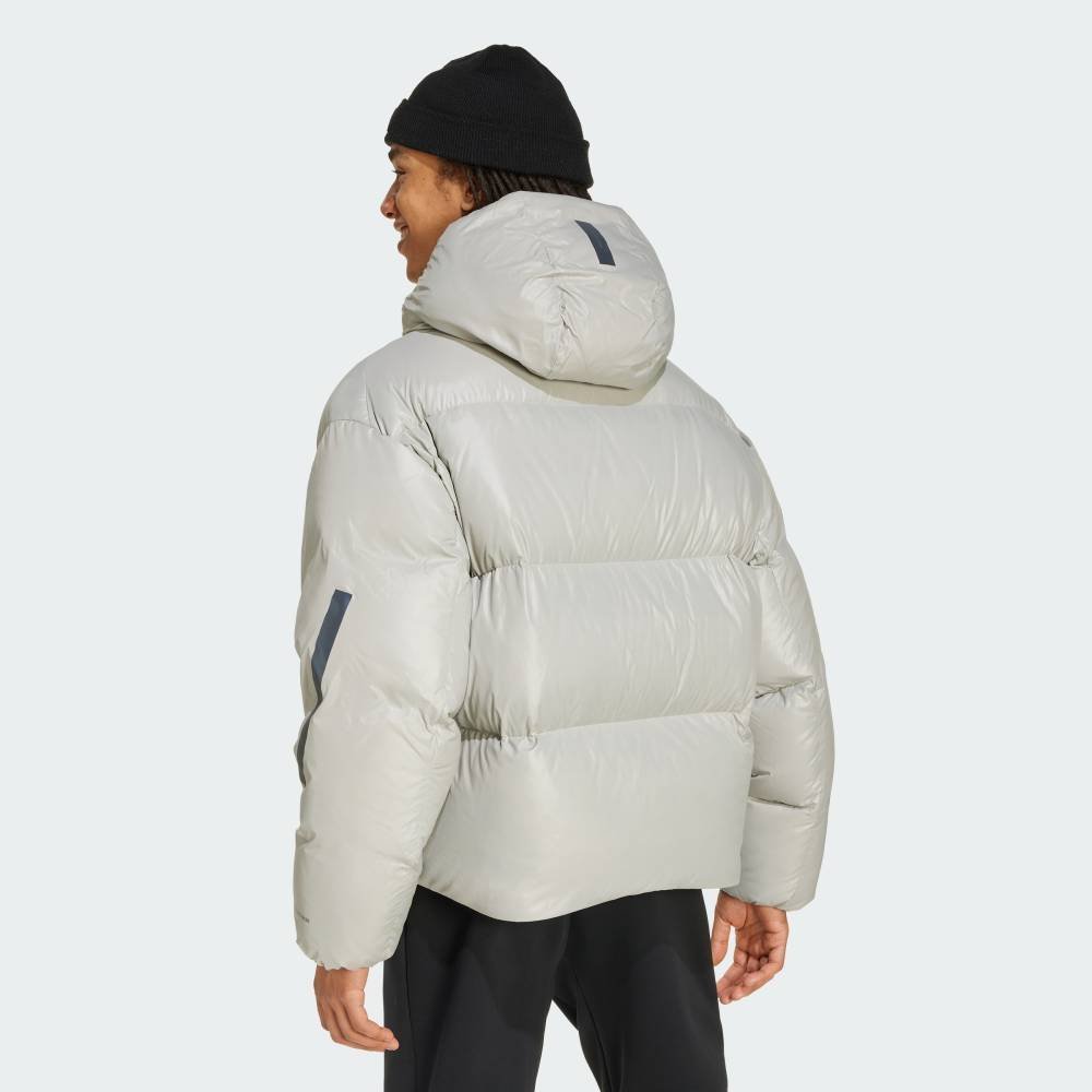 Пуховая куртка ZNE Puffer Climawarm Adidas, gray — фото 2
