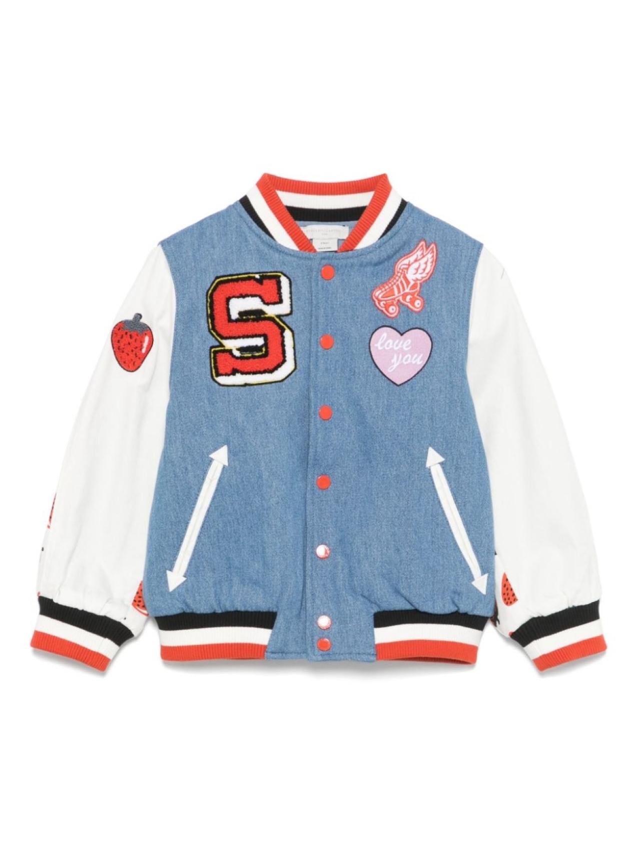 

Stella McCartney Kids куртка с принтом, синий