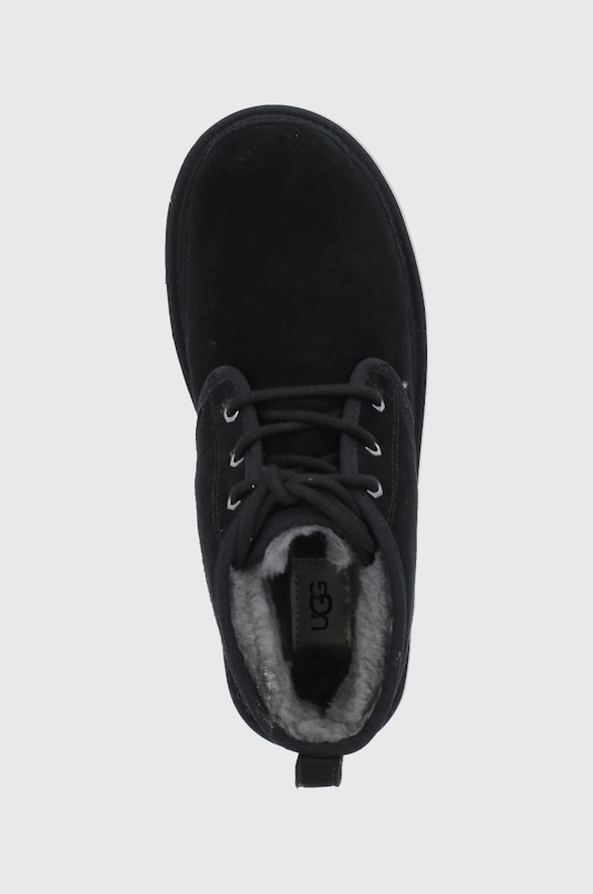 Мужские ботинки Ugg Neumel замшевые с овчиной, черный — фото 4