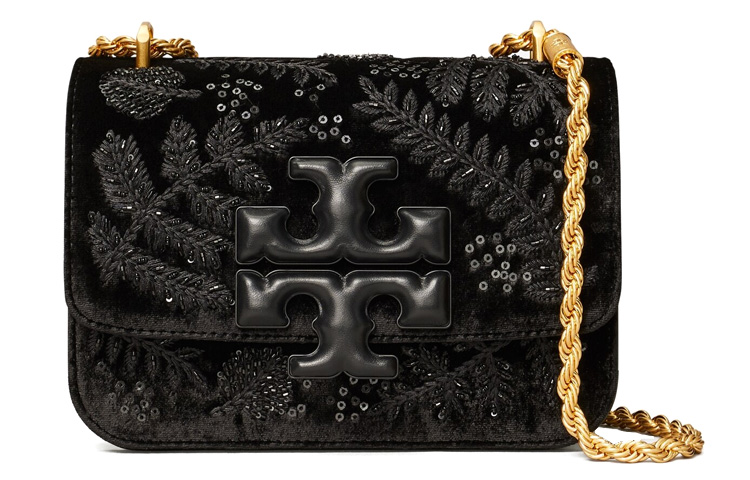 

Элеонора Велью Плечевая Сумка, Женская Черная Кроссбоди TORY BURCH