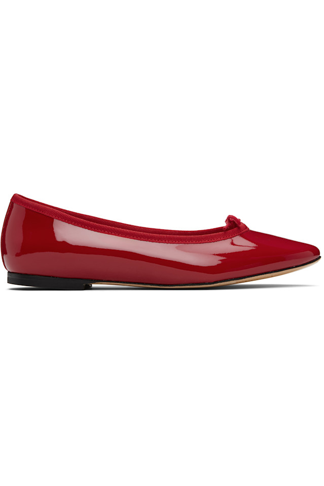 Балетки Cendrillon с острым носком Repetto, красный