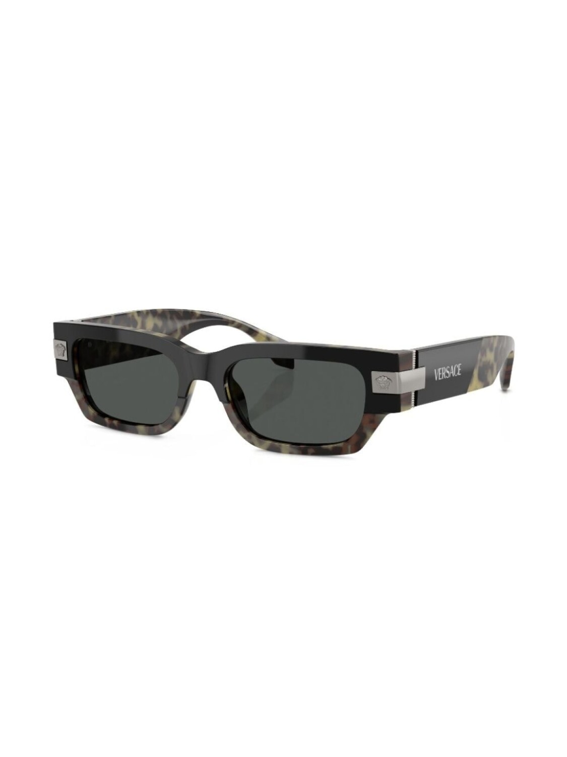 Солнцезащитные очки в прямоугольной оправе Versace Eyewear, зеленый — фото 2