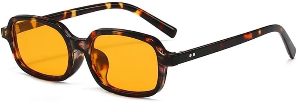 

Солнцезащитные очки с защитой UV400 | Маленькие заклепки леопардового цвета | Для женщин и мужчин, для занятий спортом на открытом воздухе и вождения LXLHWN, Leopard Yellow