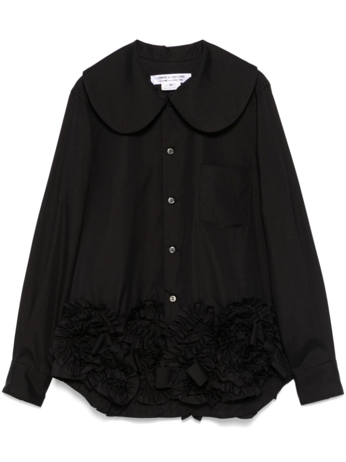 

Рубашка с оборками Comme Des Garçons Comme Des Garçons, черный