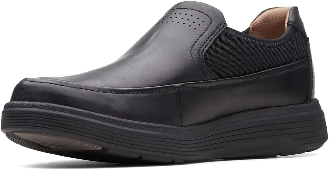 Мужские кожаные лоферы Clarks Un Abode Go, черный — фото 4