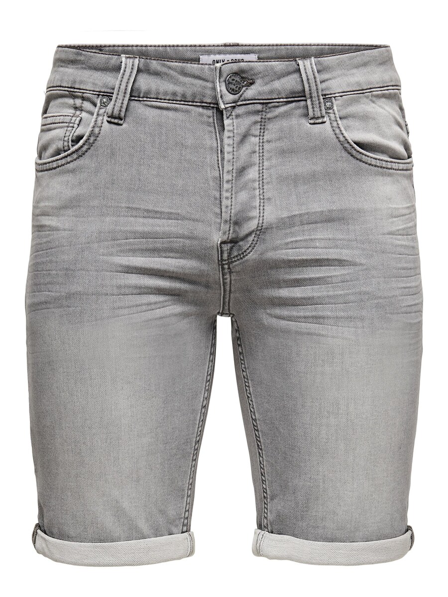

Джинсовые шорты Only & Sons Slim fit Jeans Ply Life, серый деним