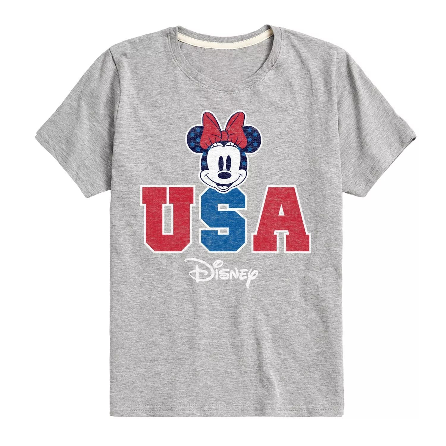 

Футболка с рисунком Disney Minnie Mouse для мальчиков 8–20 лет, США Disney, серый
