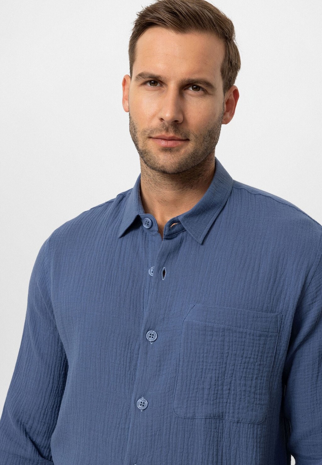 

Рубашка ILARIO LONG SLEEVE Antioch, синий