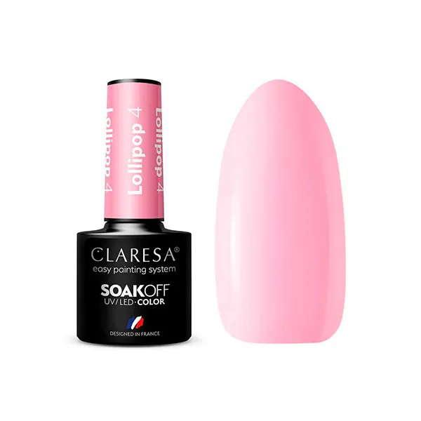 

Полуперманентный лак для ногтей Lolipop Claresa, цвет rosa