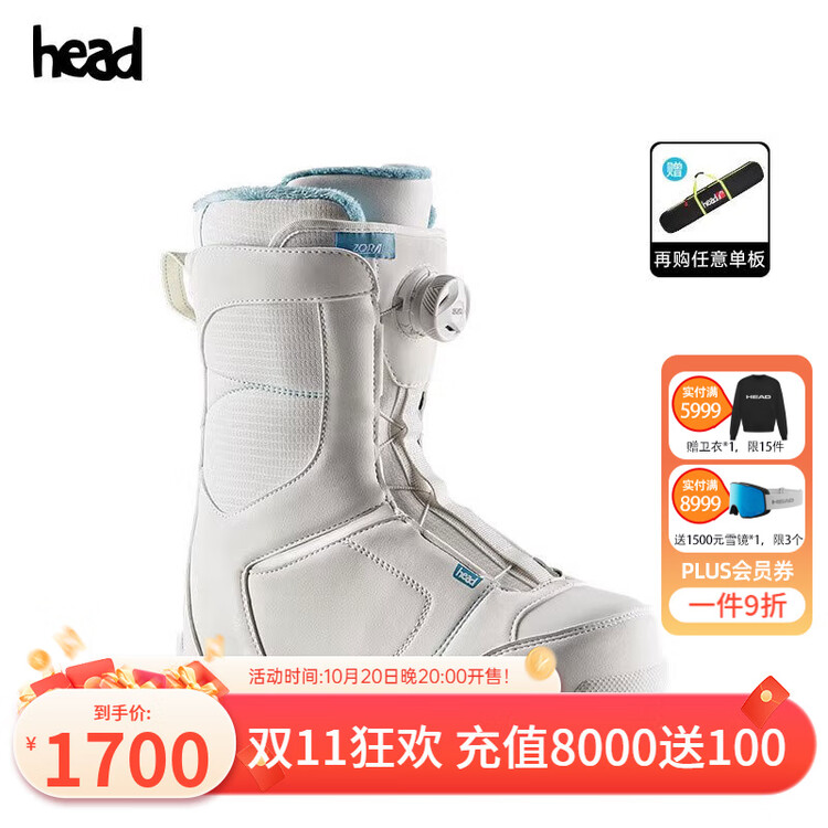 

Head Женские горнолыжные ботинки zora lyt boa для начинающих белый размер 36.5