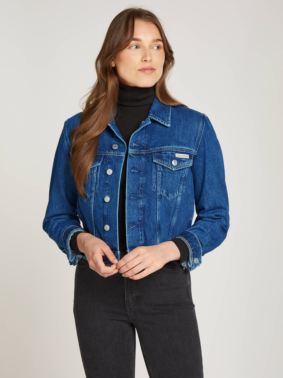 

Куртка CALVIN KLEIN JEANS 90s Cropped Fit, синий