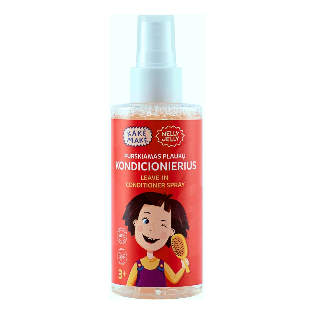 

Спрей-Кондиционер для волос с ароматом клубники для детей kakė makė wild strawberries flavoured sprayable hair conditioner Margarita, 150 мл