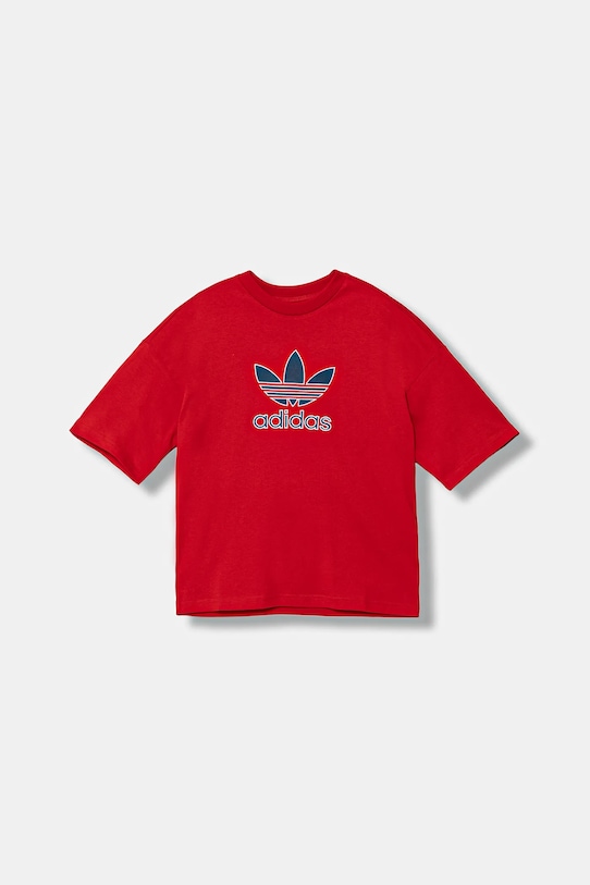 

Детская хлопковая футболка Adidas Originals, красный