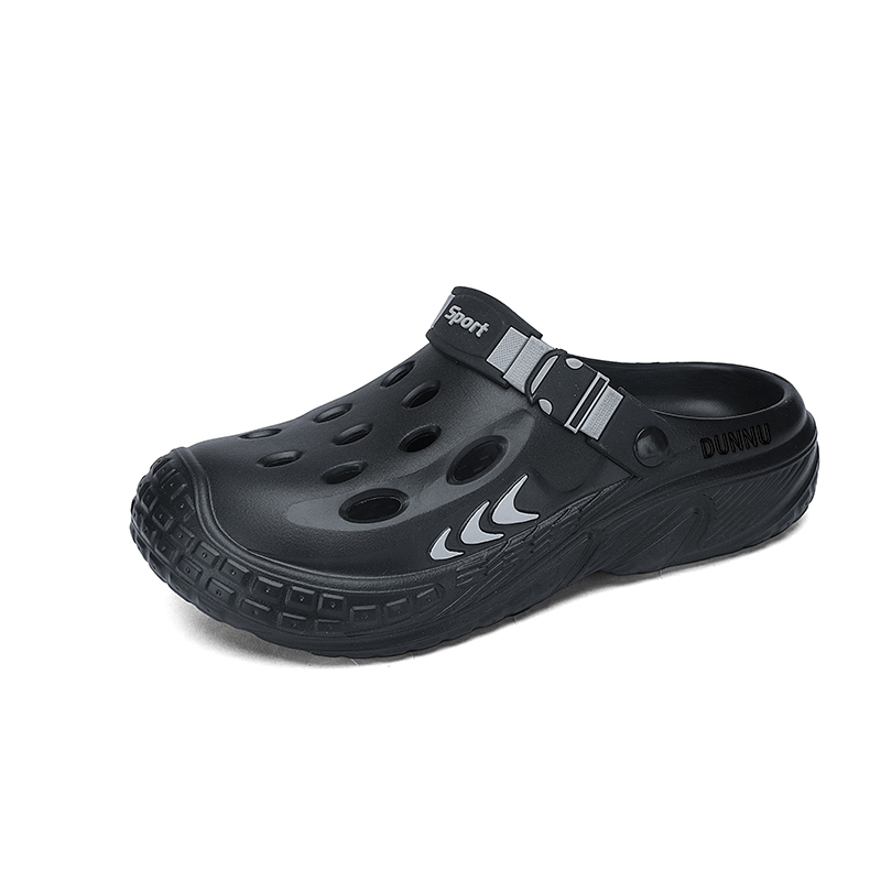

Мужские сандалии с закрытым носком, устойчивые к запахам Dunnu, Black Gray