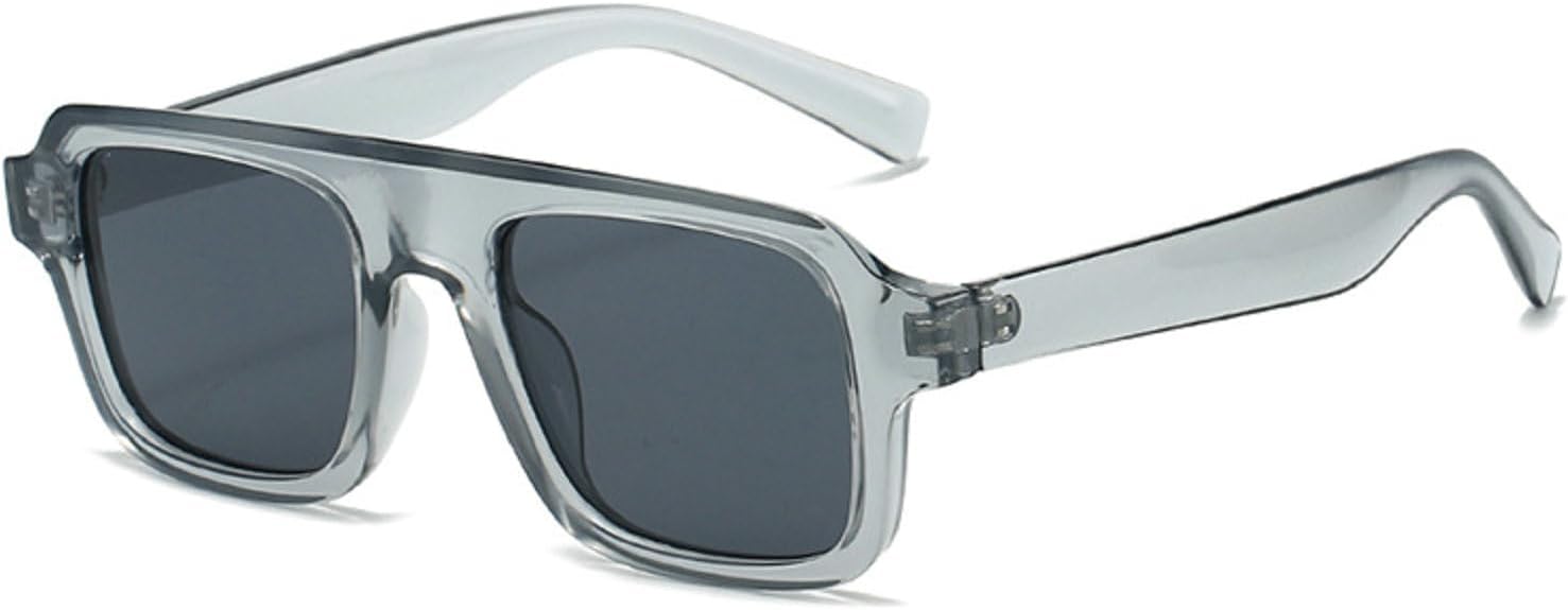 

Солнцезащитные очки Melrose Retro Square для женщин, модные градиентные очки с защитой от УФ-излучения UV400, для мужчин в стиле панк, сине-зеленые солнцезащитные очки 1072, Grey