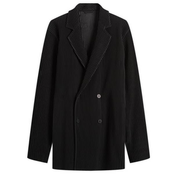 

Двубортный жакет Homme плиссе Homme Plissé Issey Miyake, черный