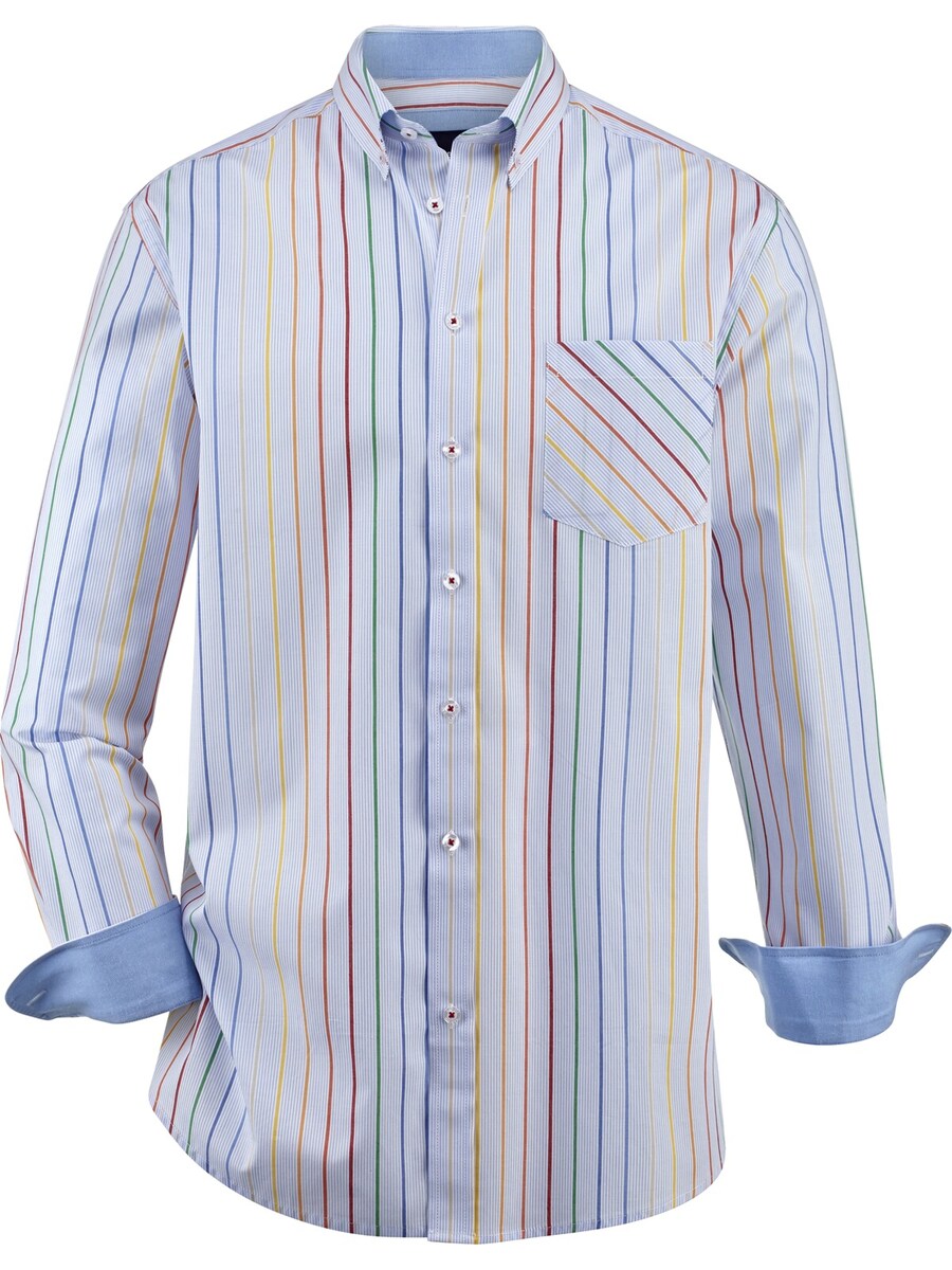 

Повседневная рубашка BABISTA Regular fit Button Up Shirt Florenziro, синий